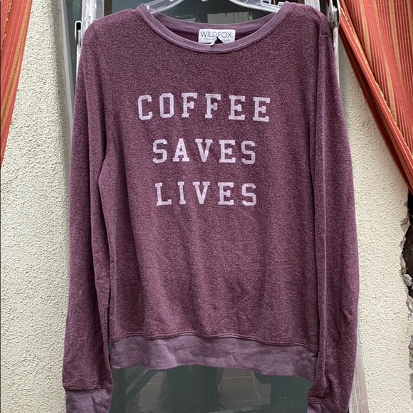NWPCT WILDFOX Coffee Saves Live Baggy Jumper MED - Picture 5 of 5